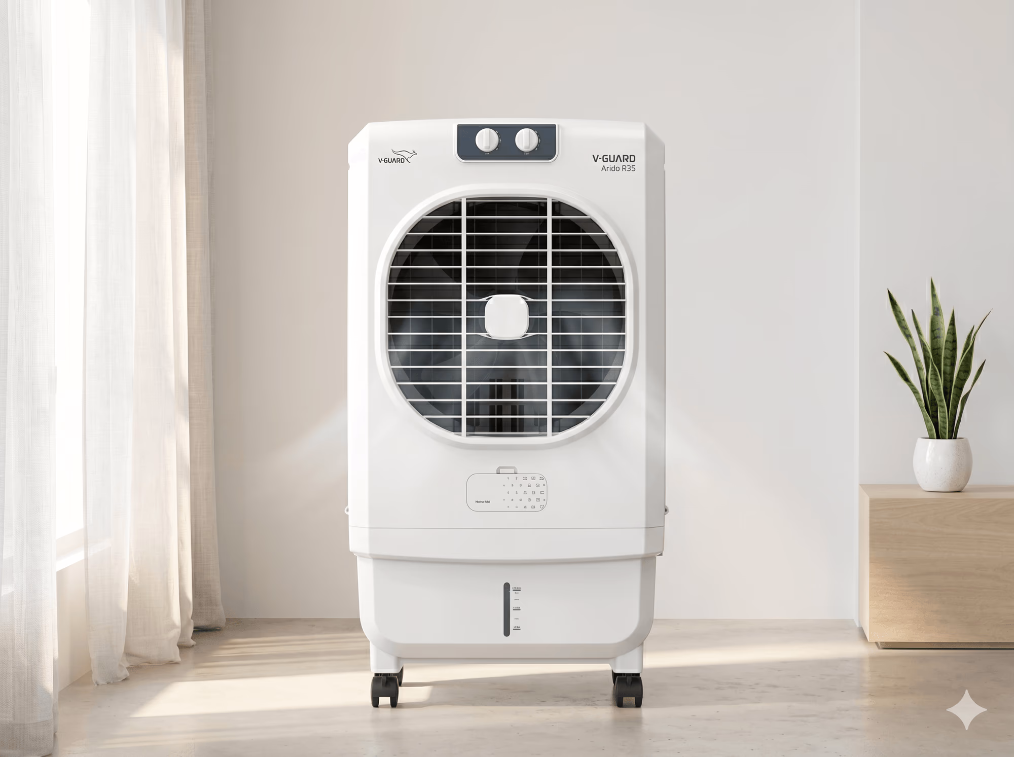 V-Guard Air Cooler in a modern living space