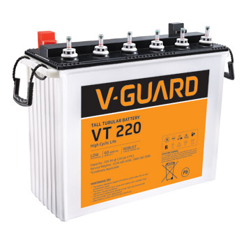 V-Guard VT 12V-220 Tubular Battery