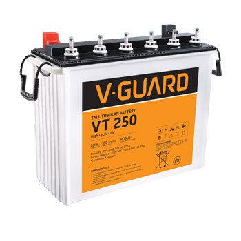V-Guard VT 12V-250 Tubular Battery